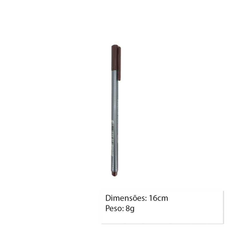CANETA FINELINER MARRON UNIDADE REF: 334-76