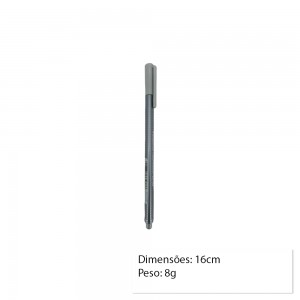 CANETA FINELINER CINZA UNIDADE REF: 334-82