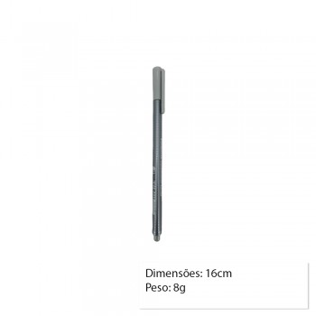 CANETA FINELINER CINZA UNIDADE REF: 334-82