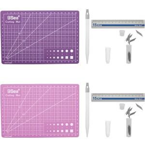 KIT SCRAP BASE DE CORTE 22X15 + RÉGUA 15CM + ESTILETE  REF: 301