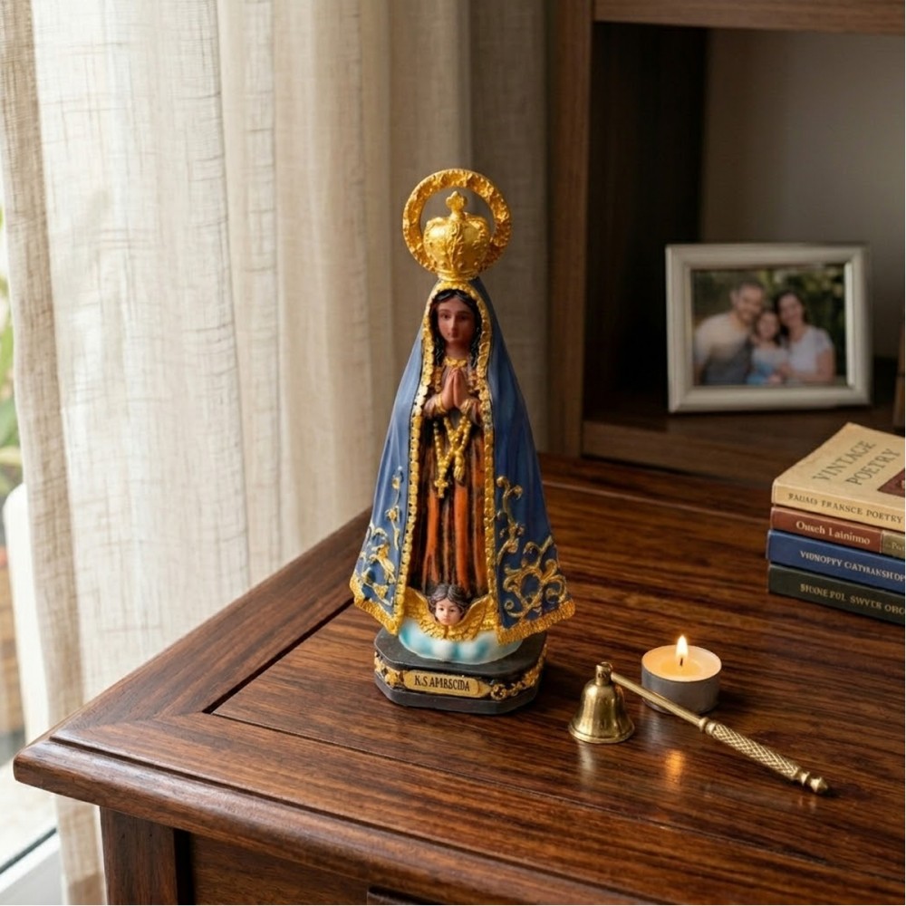 ENFEITE DE MESA DE RESINA MODELO NOSSA SENHORA REF: SW23SM3187-5.5