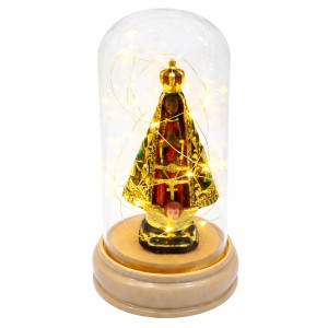 LUMINÁRIA DE RESINA E VIDRO MODELO NOSSA SENHORA REF: JYG-002