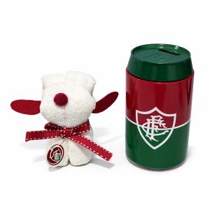 LATA COFRE COM TOALHA MODELO FLUMINENSE REF: P056A-6