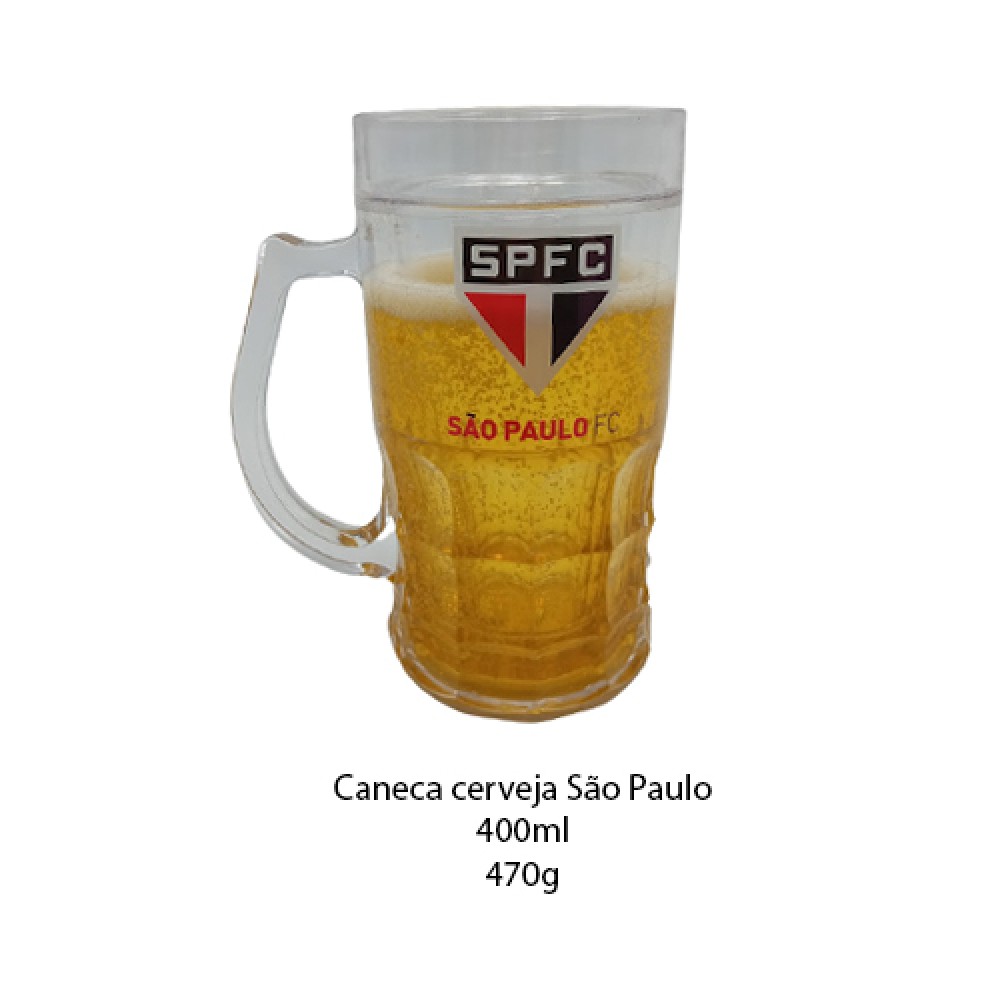 CANECA PLÁSTICO SÃO PAULO 400ML REF: 8825-2