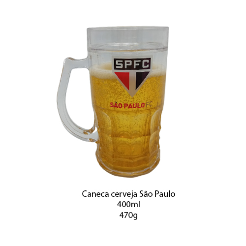 CANECA PLÁSTICO SÃO PAULO 400ML REF: 8825-2 CANECA PLÁSTICO SÃO PAULO 400ML REF: 8825-2