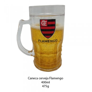 CANECA CERVEJA FLAMENGO 400ML REF: 8825-5 CANECA CERVEJA FLAMENGO 400ML REF: 8825-5