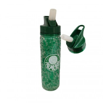 GARRAFA MODELO PALMEIRAS EM PLÁSTICO 580ML REF: DF6604-3