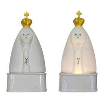 LUMINÁRIA DECORATIVA NOSSA SENHORA COM SUPORTE EM PLÁSTICO REF: JD3010 LUMINÁRIA DECORATIVA NOSSA SENHORA COM SUPORTE EM PLÁSTICO REF: JD3010