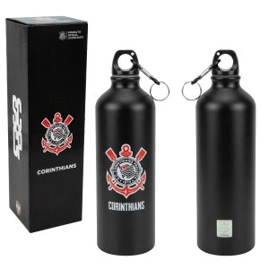GARRAFA DE ALUMÍNIO MODELO CORINTHIANS 750ML REF: QH075-1