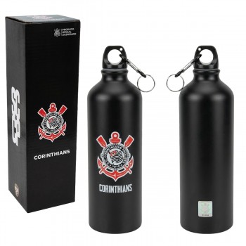 GARRAFA DE ALUMÍNIO MODELO CORINTHIANS 750ML REF: QH075-1