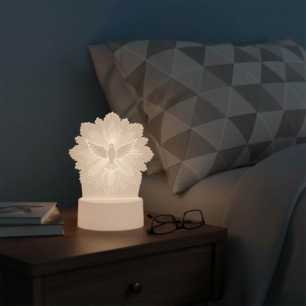 LUMINÁRIA ESPÍRITO SANTO DE PLÁSTICO COM LED REF: JD3066 LUMINÁRIA ESPÍRITO SANTO DE PLÁSTICO COM LED REF: JD3066