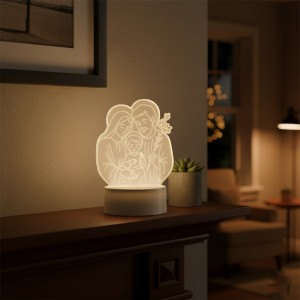 LUMINÁRIA SAGRADA FAMÍLIA DE PLÁSTICO COM LED REF: JD3068 LUMINÁRIA SAGRADA FAMÍLIA DE PLÁSTICO COM LED REF: JD3068