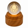 ENFEITE DE MESA GLOBO DE VIDRO GIRATÓRIO MODELO PALMEIRAS REF: SS-F8960-3 ENFEITE DE MESA GLOBO DE VIDRO GIRATÓRIO MODELO PALMEIRAS REF: SS-F8960-3