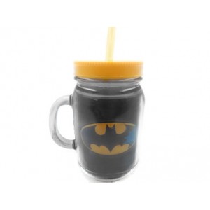 COPO COM CANUDO BATMAN 420ML