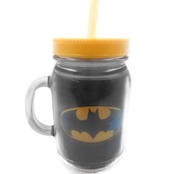 COPO COM CANUDO BATMAN 420ML