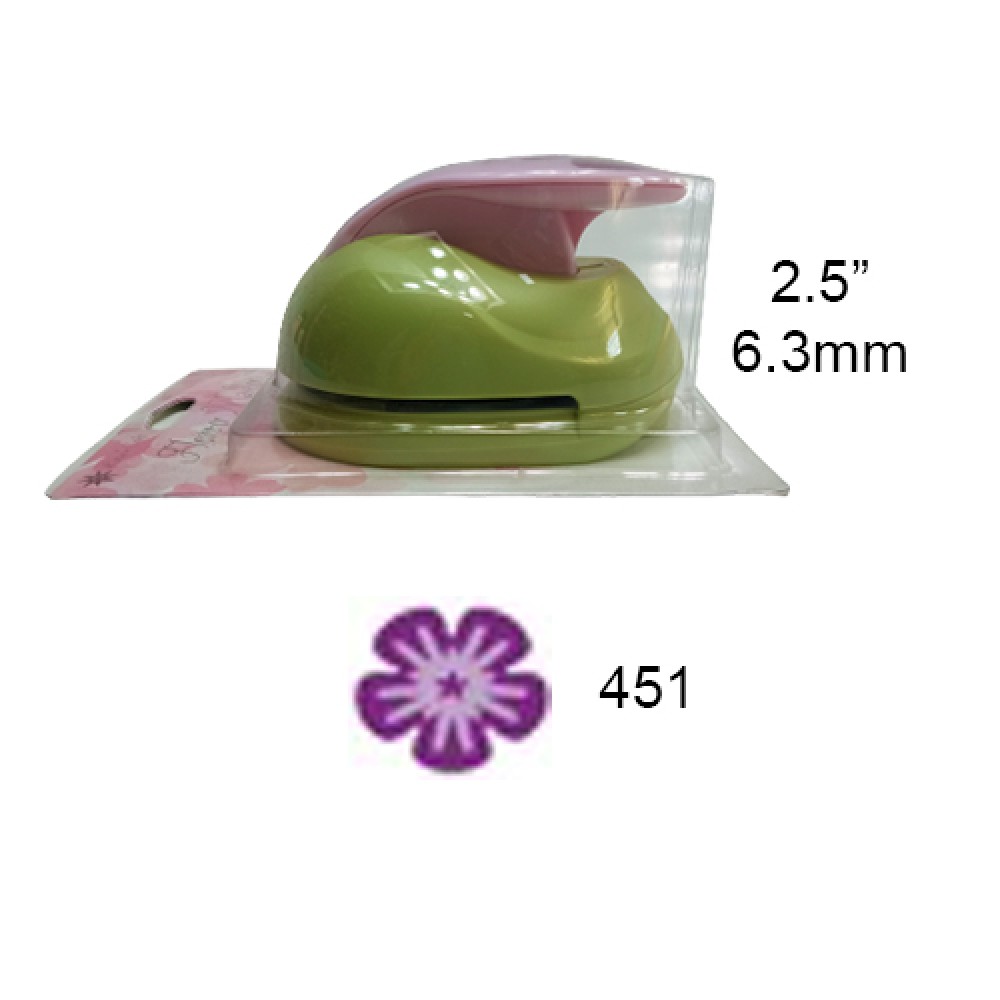 PERFURADOR DE PAPEL 2.5" 6.3mm VERDE FURO: 451