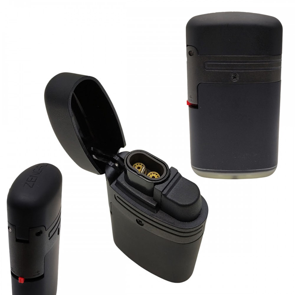 ACENDEDOR ZENGAZ DOUBLE JET PRETO REF: ZL-2A