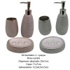 KIT BANHEIRO PORCELANA PRATA C/ 3PÇS REF: SXTE-5188