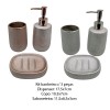 KIT BANHEIRO PORCELANA PRATA C/3PÇS REF: SXTE-5190 KIT BANHEIRO PORCELANA PRATA C/3PÇS REF: SXTE-5190