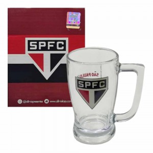 CANECA MODELO SÃO PAULO EM VIDRO 340ML REF: 5901036 CANECA MODELO SÃO PAULO EM VIDRO 340ML REF: 5901036