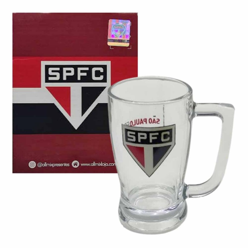 CANECA MODELO SÃO PAULO EM VIDRO 340ML REF: 5901036 CANECA MODELO SÃO PAULO EM VIDRO 340ML REF: 5901036