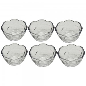 KIT DE BOWL COM 6 MODELO SHAFAGH EM VIDRO 305ML REF: BL0782GCL