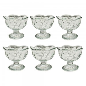 KIT DE BOWL COM 6 MODELO SUNSTAR EM VIDRO 160ML REF: IC7143GCL