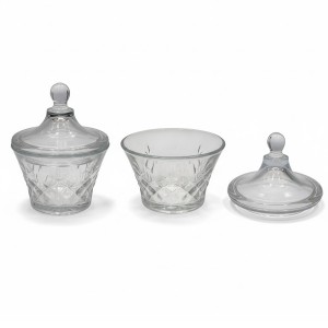 POTICHE DE VIDRO CAPACIDADE DE 220ML REF: SR7335GCL POTICHE DE VIDRO CAPACIDADE DE 220ML REF: SR7335GCL