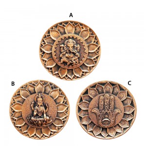 PORTA INCENSO DE RESINA ROSÊ  REF: TRES-E23