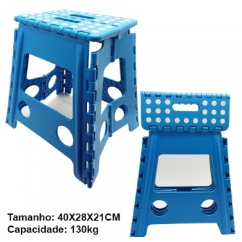 BANCO DOBRAVEL DE PLASTICO AZUL REF: ST-039