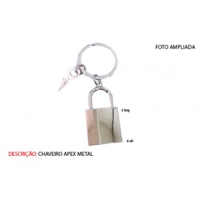 CHAVEIRO EM METAL. TAM:13x4.4x3cm