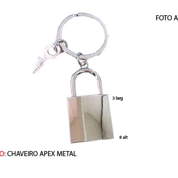 CHAVEIRO EM METAL. TAM:13x4.4x3cm