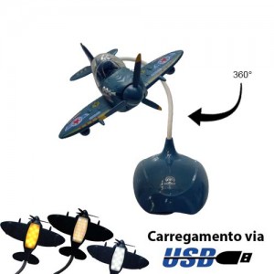 LUMINARIA AZUL ESCURO COM USB 