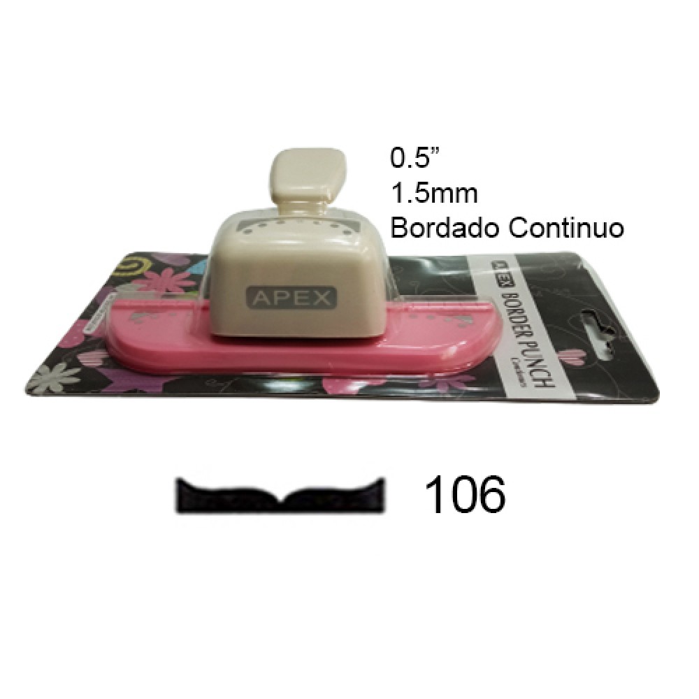 FURADOR 0.5" (1.5MM) COR: ROSA FURO: 106