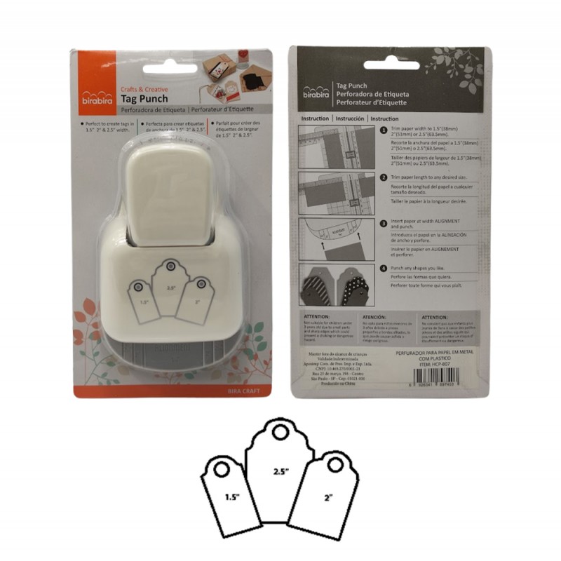 PERFURADOR MANUAL PARA PAPÉIS 1,5" 2,5" 2"  REF:HCP-807-01