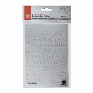 PLACA PARA EMBOSS EM PLÁSTICO PVC 129X184MM REF: 863