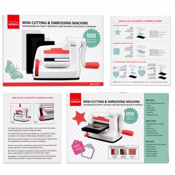 MINI MÁQUINA MANUAL PARA CORTE E EMBOSS  REF: 860-100-019