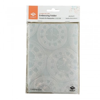 PLACA PARA EMBOSS MODELO RELÓGIO ROMANO