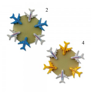 KIT 6 CLIPS INFANTIS MODELO AVIÃO EM PLÁSTICO REF: 621.