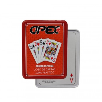 BARALHO NA LATA COM 2 DECKS  REF: PPK1028