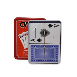 BARALHO NA LATA COM 2 DECKS  REF: PPK1028