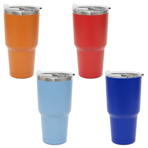 COPO DE VIAGEM COM TAMPA EM INOX 900ML REF: YN-005