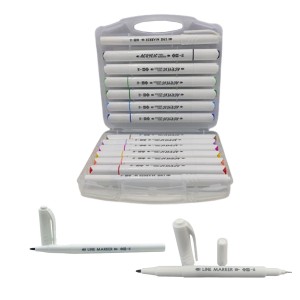 CONJUNTO DE 14 CANETAS COM DUAS PONTAS PARA DESENHOS ARTÍSTICOS EM PLÁSTICO REF: APYZ3087