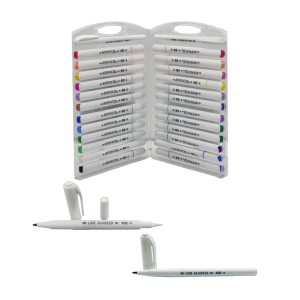 CONJUNTO DE 26 CANETAS COM DUAS PONTAS PARA DESENHOS ARTÍSTICOS EM PLÁSTICO REF: APYZ3088