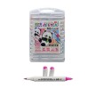 CONJUNTO DE 26 CANETAS COM DUAS PONTAS PARA DESENHOS ARTÍSTICOS EM PLÁSTICO REF: APYZ3088 CONJUNTO DE 26 CANETAS COM DUAS PONTAS PARA DESENHOS ARTÍSTICOS EM PLÁSTICO REF: APYZ3088