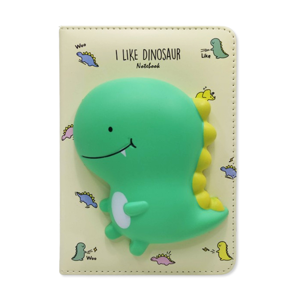 CADERNO COM CAPA SQUISHY MODELO DINOSSAURO COM 128 FOLHAS REF: APIG6036 CADERNO COM CAPA SQUISHY MODELO DINOSSAURO COM 128 FOLHAS REF: APIG6036