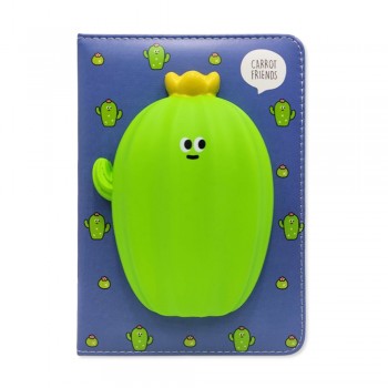 CADERNO COM CAPA SQUISHY MODELO CACTO COM 128 FOLHAS REF: APIG6041
