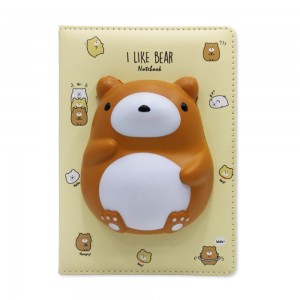 CADERNO COM CAPA SQUISHY MODELO URSO COM 128 FOLHAS REF: APIG6049 CADERNO COM CAPA SQUISHY MODELO URSO COM 128 FOLHAS REF: APIG6049