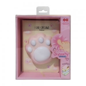 CADERNO COM CAPA SQUISHY MODELO PATINHA COM 128 FOLHAS REF: APIG6058