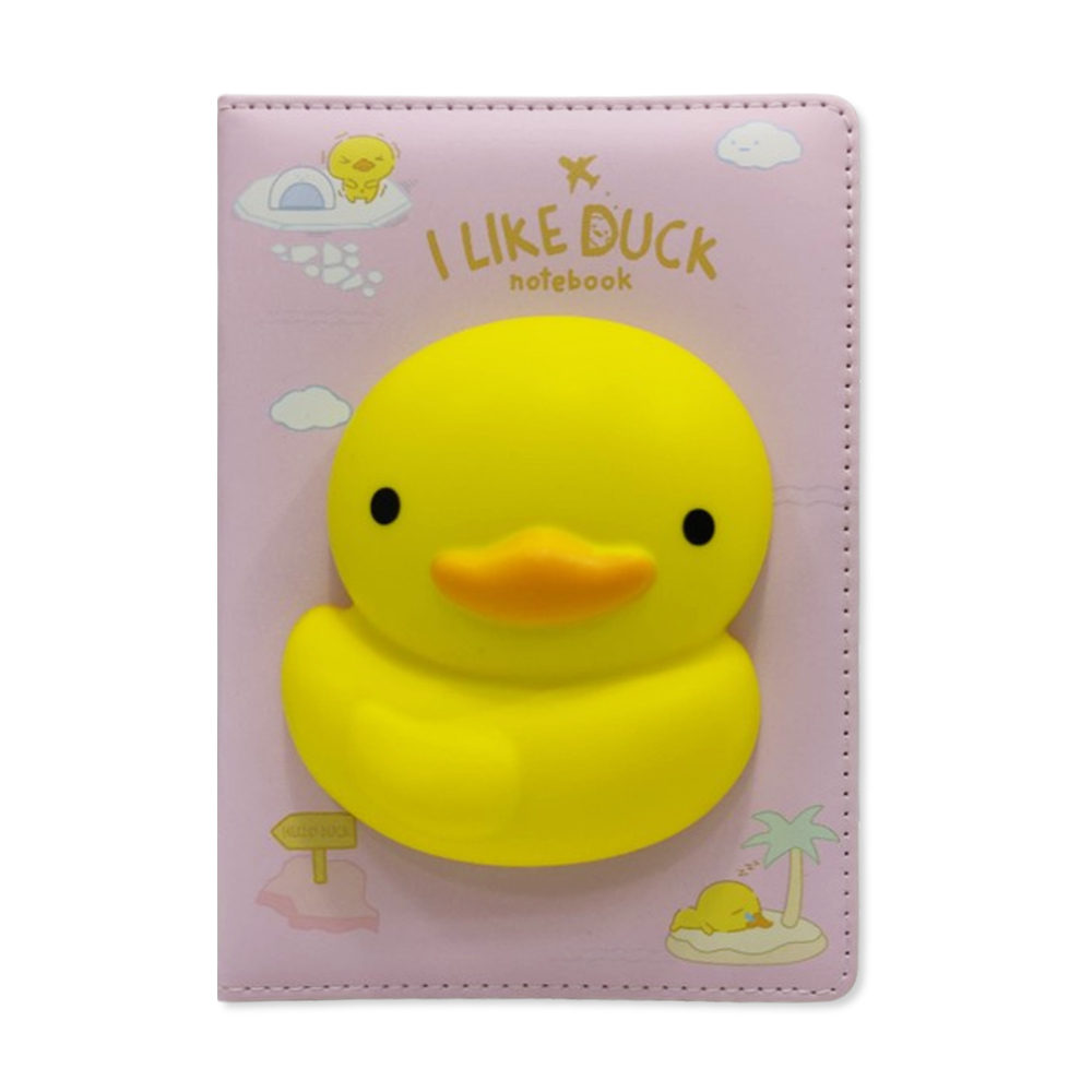 CADERNO COM CAPA SQUISHY MODELO PATO COM 128 FOLHAS REF: APIG6060